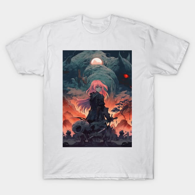 Dark Fantasy Anime T-Shirt by Nenok